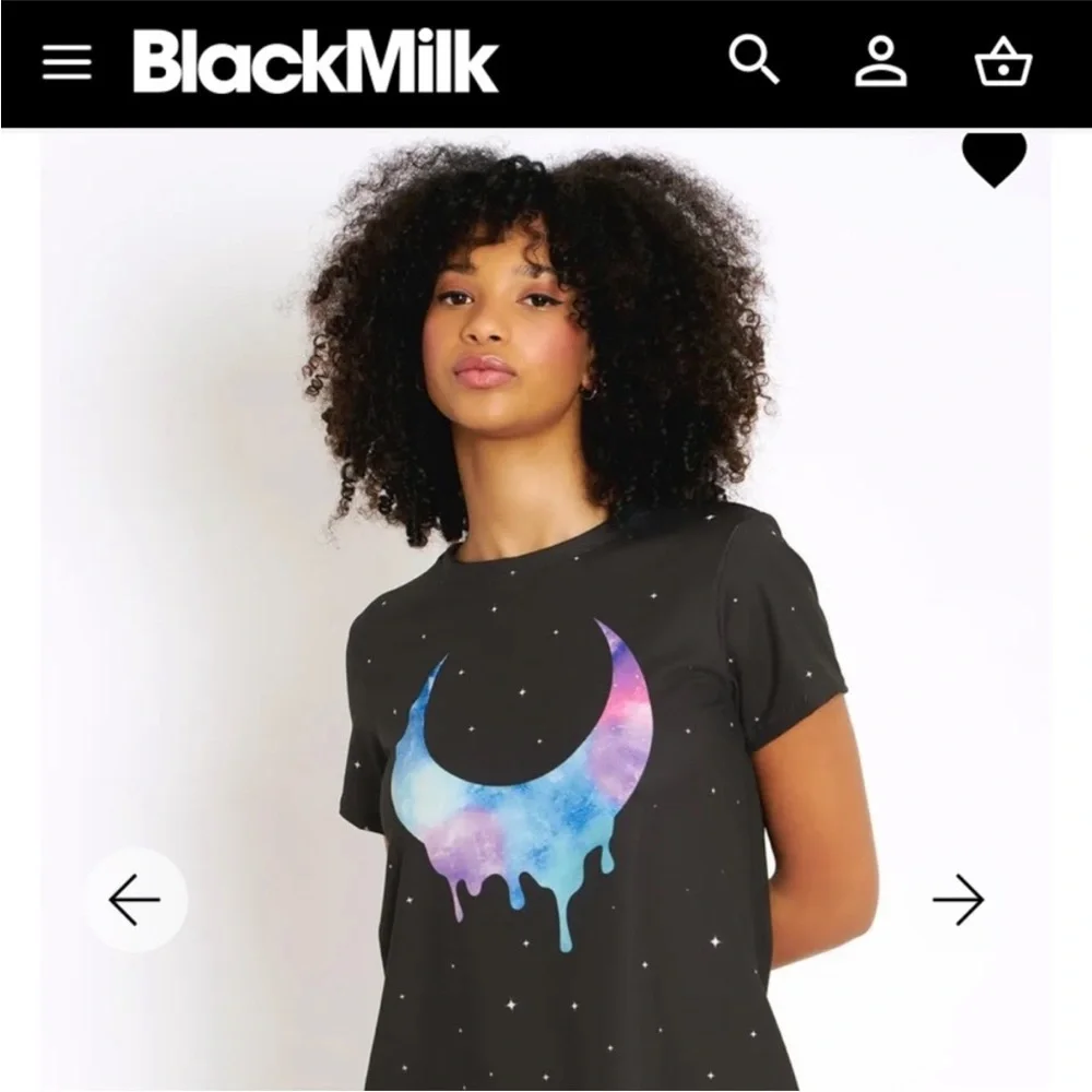 BlackMilk | Limited Edition Galaxy Melt Swing Tee Dress - Picture 4 of 11